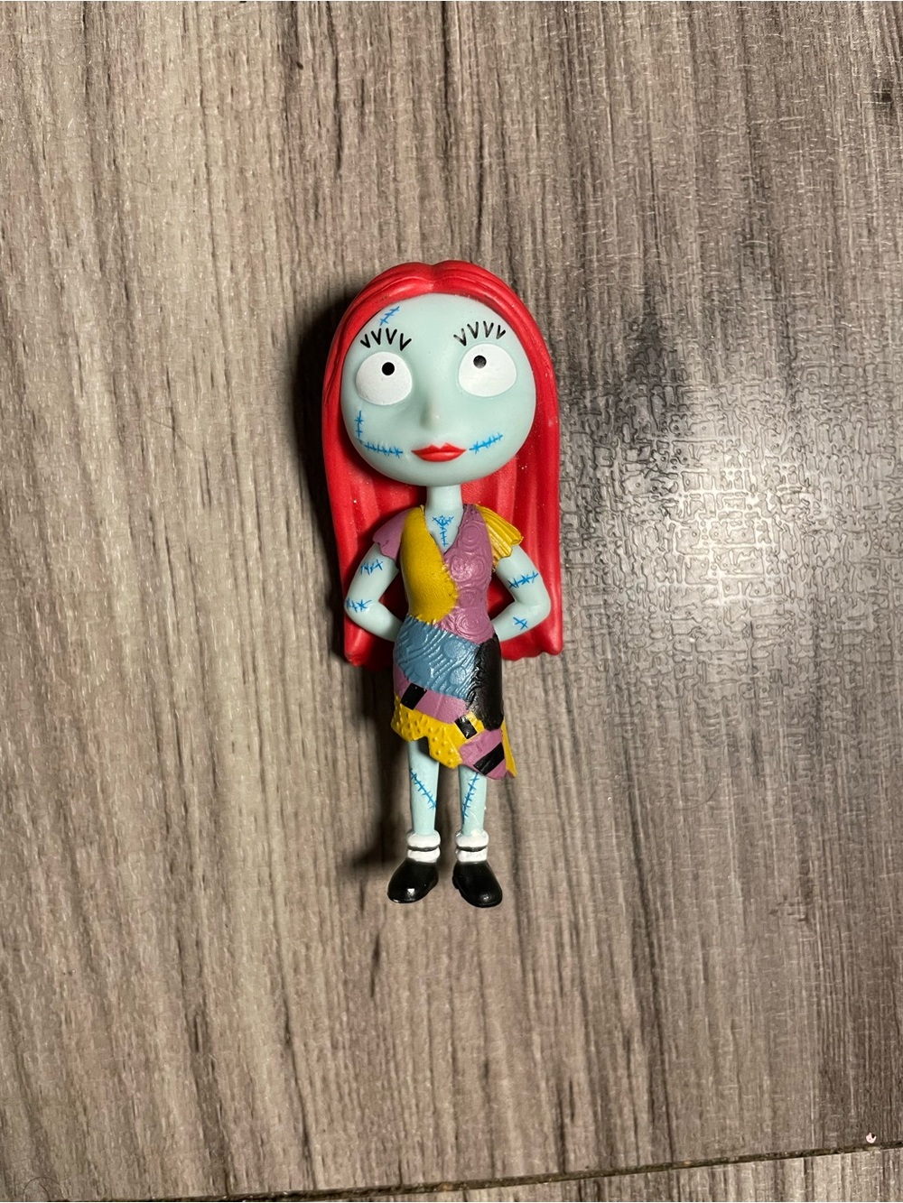 Nightmare Before Christmas Sally Mini Figure - Red Hair, Pale Blue Skin
